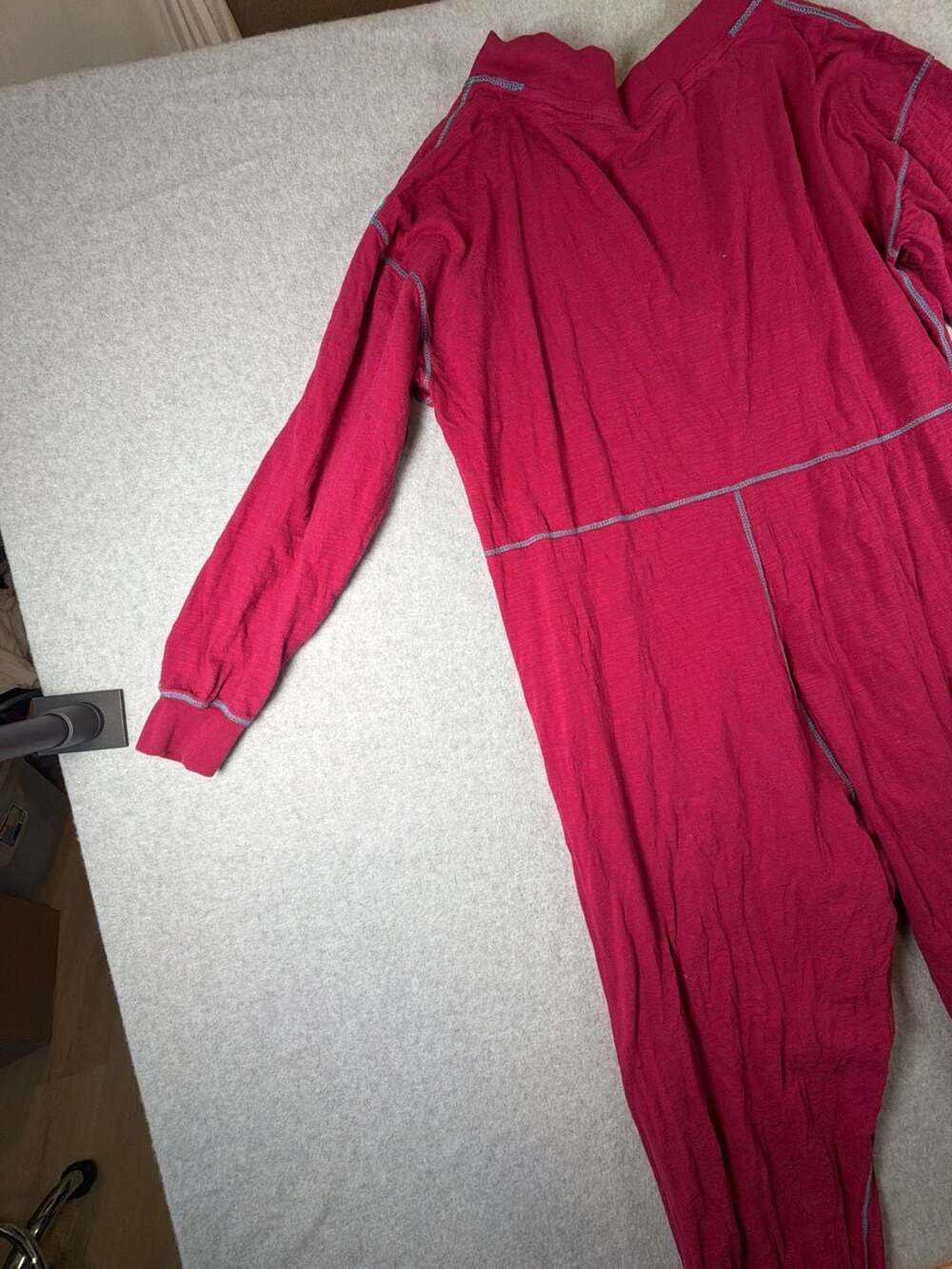 Natural Life Marlee Knit Jumpsuit in Maroon - Picture 8 of 11
